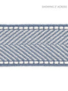 Montauk Herringbone Tape Dusk Blue SCT32850009 by Scalamandre Designer Trim