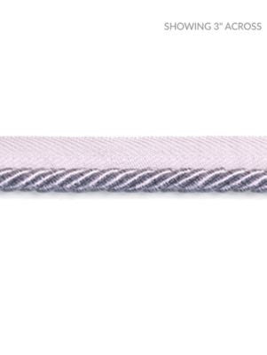 Boulevard Cord Lilac SCC3140012 by Scalamandre Designer Trim NOVANTA PASSEMENTERIE 15% POLYESTER 1% ACRYLIC, 48% COTTON 19% RAYON 17% FIBRANNE CHINA LIGHT DUTY Horizontal: 0" and Vertical: 0" 0.25 - Swanky Fabrics -