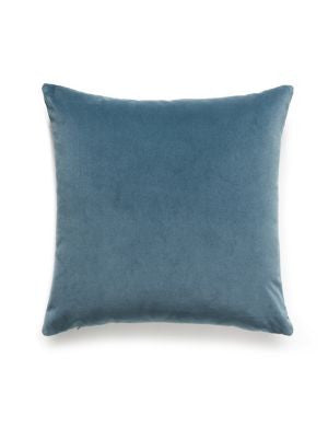 Indus Pillow 22 X 22 - Teal SCINDUSPILL0013 by Scalamandre Designer Pillows 100% COTTON Horizontal: and Vertical: 0 - Swanky Fabrics -