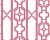 Joanna Fret Raspberry SCWP88582D0014 by Scalamandre Designer Wallpaper
