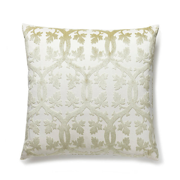 Falk Manor House Pillow/Green Tea by Scalamandre Pillow Scalamandre Pillow Falk Manor House Pillow/Green TeaPillow 50% COTTON 50% VISCOSE USA </p><p>Repeat: H: 14.5", V: 13.5" 55.25" - Fabric Carolina -