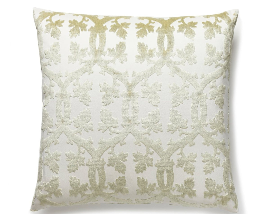 Falk Manor House Pillow 22 X 22 - Green Tea SCSDDK266900016 by Scalamandre Designer Pillow