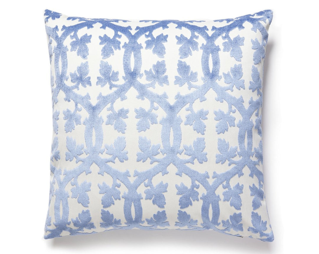 Falk Manor House Pillow 22 X 22 - Lapis SCSDDK266900017 by Scalamandre Designer Pillow
