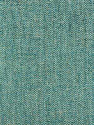 Oxford Herringbone Weave Turquoise SC270060019 by Scalamandre Designer Fabric ORIANA 60% LINEN 30% VISCOSE 10% COTTON ITALY MEDIUM DUTY Horizontal: .25" and Vertical: .5" 55 - Swanky Fabrics -