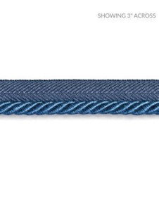Boulevard Cord Federal Blue SCC3140019 by Scalamandre Designer Trim