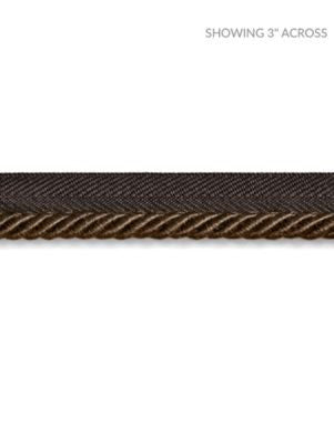 Boulevard Cord Chocolate SCC3140023 by Scalamandre Designer Trim NOVANTA PASSEMENTERIE 15% POLYESTER 1% ACRYLIC, 48% COTTON 19% RAYON 17% FIBRANNE CHINA LIGHT DUTY Horizontal: 0" and Vertical: 0" 0.25 - Swanky Fabrics -