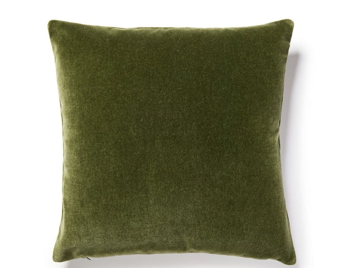 Makalu Mohair Pillow 22 X 22 - Olive SCSDDKMAKA0967 by Scalamandre Designer Pillow