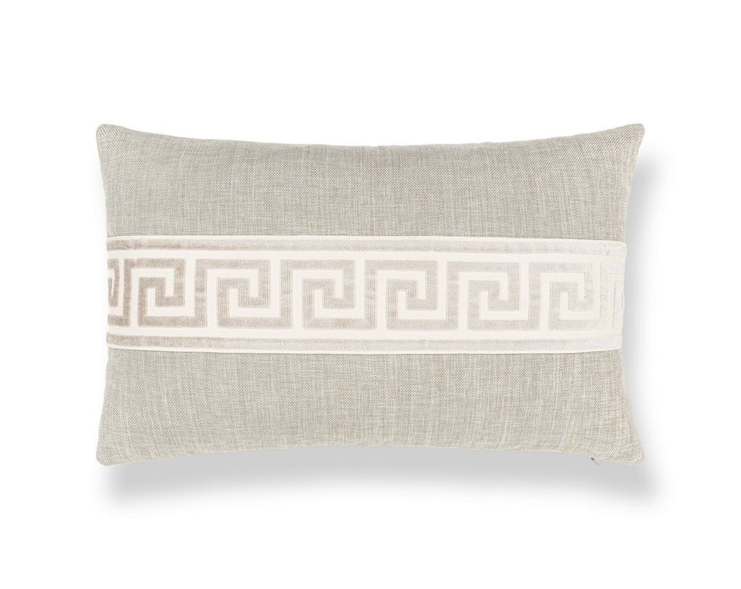 Greek Key Pillow 22 X 14 - Sag Harbor SCLBDTT32792032 by Scalamandre Designer Pillow