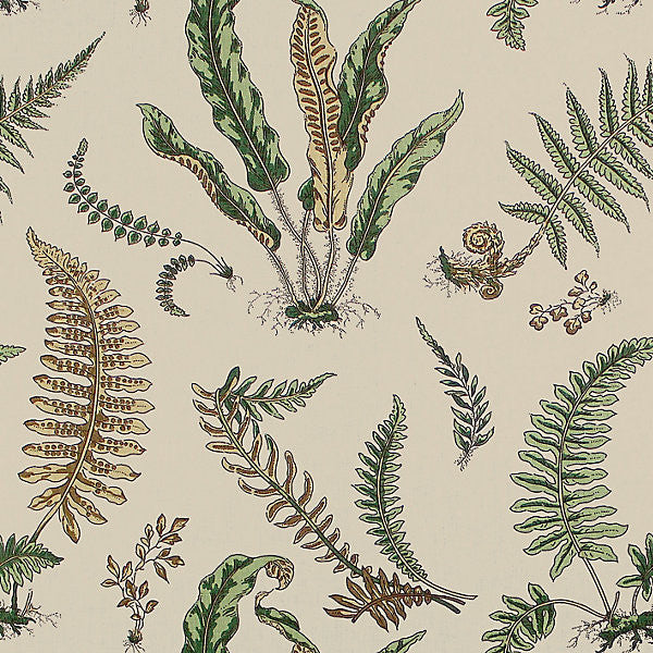 Elsie De Wolfe/Greens On Off-White by Scalamandre Fabric Scalamandre Fabric Elsie De Wolfe/Greens On Off-WhiteFabric 100% LINEN USA </p><p>Repeat: H: 25", V: 27.25" 54.5" - Fabric Carolina -