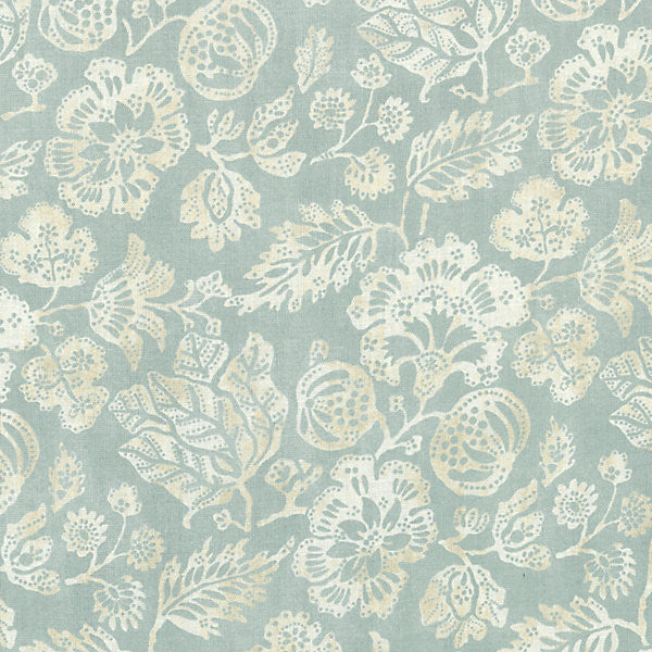 Calais Linen Print/Sky 16607-001 by Scalamandre Designer Fabric SCALAMANDRE WAREHOUSE 100% LINEN ITALY LIGHT DUTY Horizontal: 31" and Vertical: 17.875" 53.5" - Swanky Fabrics -