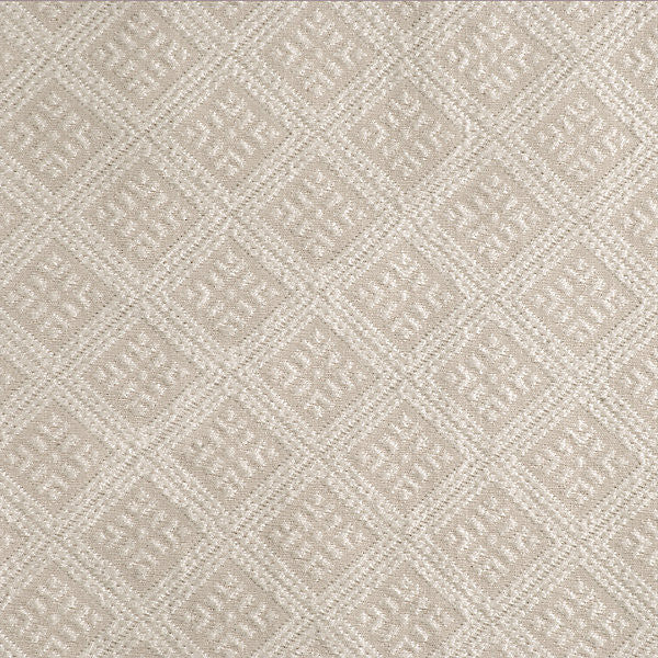 Chelsie Matelasse/Ivory 36331-001 by Scalamandre Designer Fabric THE ESSENTIALS COLLECTION STOCKED AT 82% COTTON;18% POLYESTER USA HEAVY DUTY Horizontal: 2.625" and Vertical: 2.375" 54" - Swanky Fabrics -