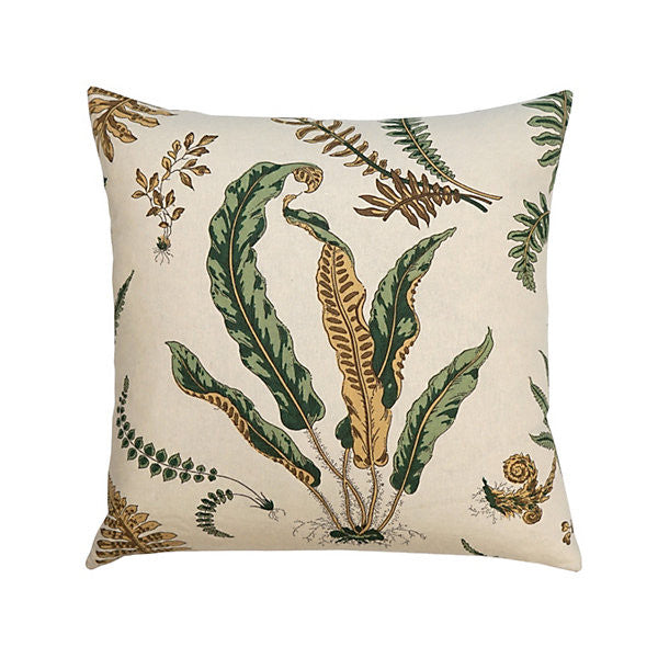 Elsie De Wolfe Pillow/Greens On Off-White by Scalamandre Pillow Scalamandre Pillow Elsie De Wolfe Pillow/Greens On Off-WhitePillow 100% LINEN USA </p><p>Repeat: H: , V: - Fabric Carolina -