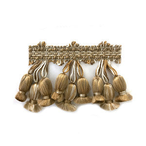 Newport Tassel Fringe - Silk/White, Fawn, Taupe Sc 0001Ft1103 by Scalamandre
 Designer Trim