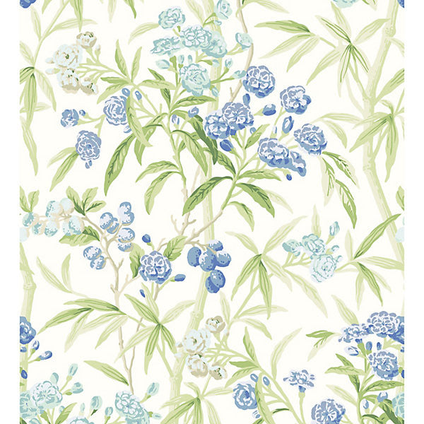 Lanai/Lagoon Wp88431-001 by Scalamandre Designer Wallpaper STOCKED AT SUPPLIERS WAREHOUSE U.S.A. UNITED KINGDOM Horizontal: 40" and Vertical: 27" 54" - Swanky Fabrics -