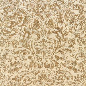 Palladio Velvet Damask Burnished Gold by Scalamandre
 Designer Fabric