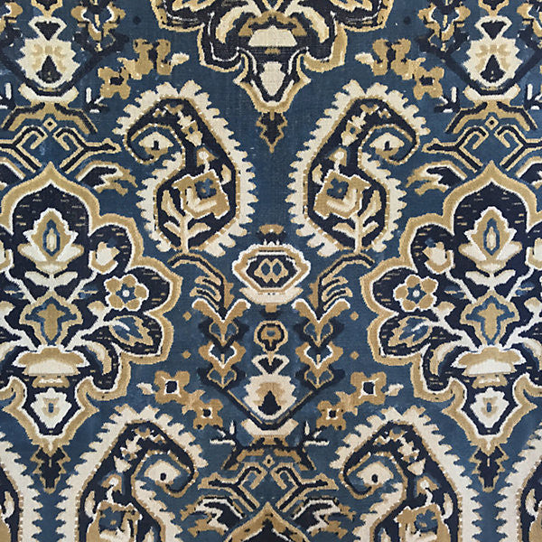 Oushak Linen Velvet/Indigo by Scalamandre Fabric Scalamandre Fabric Oushak Linen Velvet/IndigoFabric LA BOHEME 81% LINEN 10% COTTON 9% POLYESTER USA </p><p>Repeat: H: 39.5", V: 24.5" 49" - Fabric Carolina -