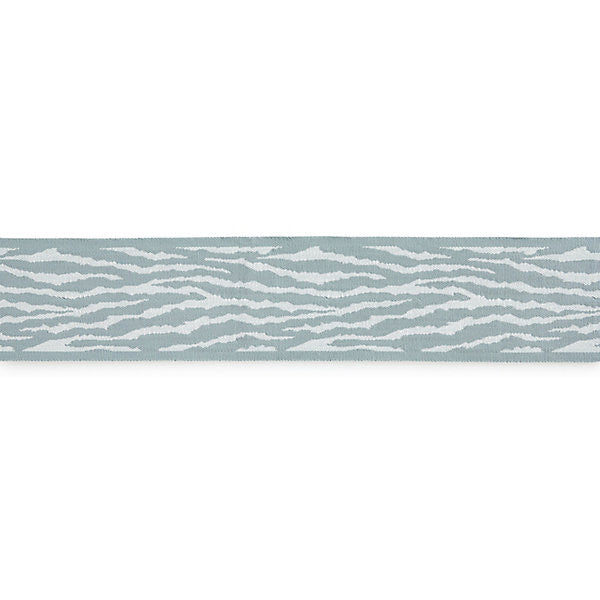 Tiger Tape/Sky T3310-002 by Scalamandre Trim Designer Trim STOCKED AT 100% POLYOLEFIN UNITED KINGDOM HEAVY DUTY Horizontal: 6.25" and Vertical: 3" - Swanky Fabrics -
