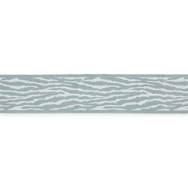 Tiger Tape/Sky T3310-002 by Scalamandre Trim Designer Trim ISOLA INDOOR / OUTDOOR 100% POLYOLEFIN UNITED KINGDOM HEAVY DUTY Horizontal: 6.25" and Vertical: 3" - Swanky Fabrics -