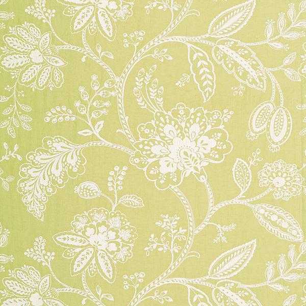 Kaveri Vine/Pear 27011-003 by Scalamandre Designer Fabric SPRING 2015 STOCKED AT 45% COTTON;45% VISCOSE;10% LINEN INDIA LIGHT DUTY Horizontal: 23.125" and Vertical: 28" 55.875" - Swanky Fabrics -