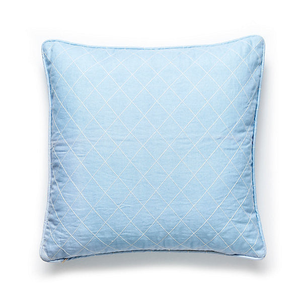 Counterpane Pillow/Bluestone by Scalamandre Pillow Scalamandre Pillow Counterpane Pillow/BluestonePillow 56% LINEN 40% COTTON 4% VISCOSE USA </p><p>Repeat: H: , V: - Fabric Carolina -