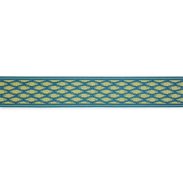 Patara Ikat Tape Turquoise by Scalamandre
 Trim Scalamandre
 Trim Patara Ikat Tape TurquoiseTrim ISOLA INDOOR / OUTDOOR 100% POLYOLEFIN UNITED KINGDOM </p><p>Repeat: H: 1.5", V: 2.5" - Fabric Carolina -