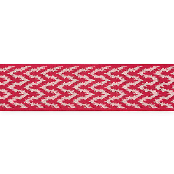 Seychelles Tape/Hibiscus T3309-003 by Scalamandre Trim Designer Trim STOCKED AT 100% POLYOLEFIN UNITED KINGDOM HEAVY DUTY Horizontal: .5" and Vertical: 3.5" - Swanky Fabrics -