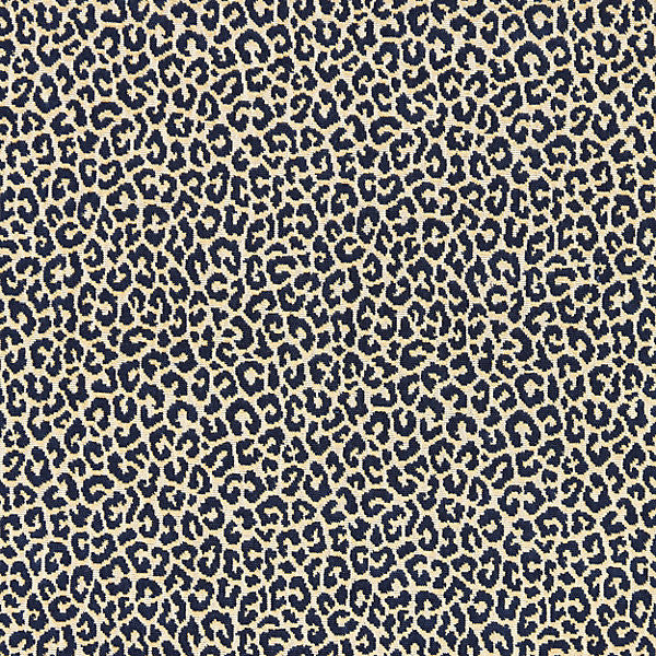 Panthera Velvet/Indigo 27037-004 by Scalamandre Designer Fabric FALL 2015 STOCKED AT 100% COTTON USA MEDIUM DUTY Horizontal: 11" and Vertical: 8.125" 50" - Swanky Fabrics -
