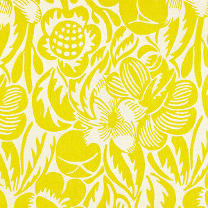 Deco Flower Chartreuse by Scalamandre
 Designer Fabric
