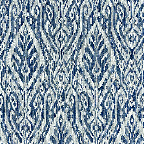 Borneo Ikat/Indigo by Scalamandre Fabric Scalamandre Fabric Borneo Ikat/IndigoFabric ISOLA INDOOR / OUTDOOR 100% SOLUTION DYED ACRYLIC MEXICO </p><p>Repeat: H: 31.5", V: 13.25" 54" - Fabric Carolina -