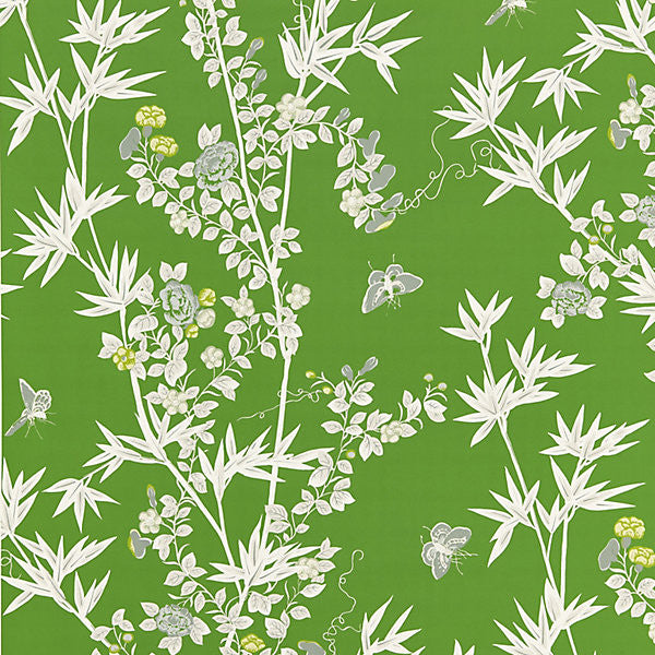 Jardin De Chine/Jade WP88375-004 by Scalamandre Designer Wallpaper UNITED KINGDOM Horizontal: 46" and Vertical: 27" 54" - Swanky Fabrics -