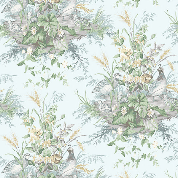 Edwin'S Covey/Woodlawn WP88434-004 by Scalamandre Designer Wallpaper UNITED KINGDOM Horizontal: 24" and Vertical: 27" 54" - Swanky Fabrics -