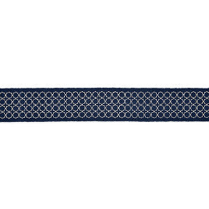 Seville Embroidered Tape/Indigo Sc 0005T3289 by Scalamandre
 Designer Trim