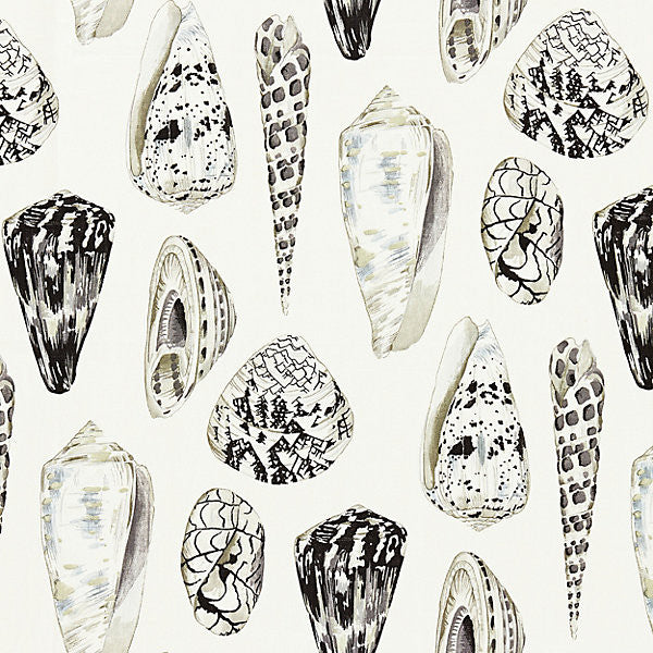 Coquina/Graphite Wp88365-006 by Scalamandre Designer Wallpaper STOCKED AT SCALAMANDRE WAREHOUSE UNITED KINGDOM Horizontal: 26" and Vertical: 54" - Swanky Fabrics -