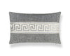 Greek Key Pillow 22 X 14 - Stone SCLBDTT32793025 by Scalamandre Designer Pillow