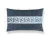 Greek Key Pillow 22 X 14 - Denim SCLBDTT32795031 by Scalamandre Designer Pillow