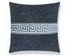 Greek Key Pillow 22 X 22 - Denim SCSDDTT32795031 by Scalamandre Designer Pillow