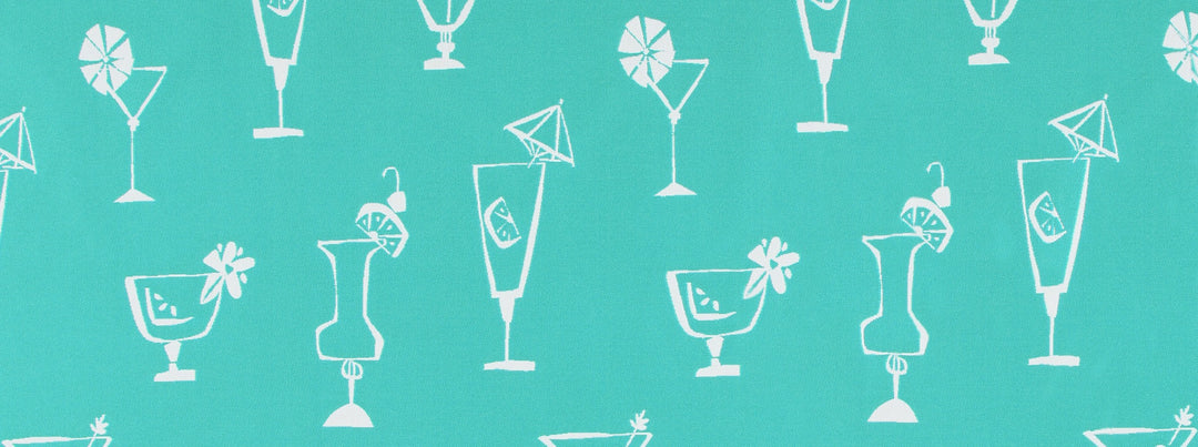 Sd-Five O'Clock Somewhere 219 Turquoise by Covington Designer Fabric