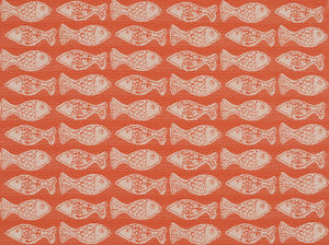 Sd-School Of Fish M Persimmon 318M by Covington Designer Fabric