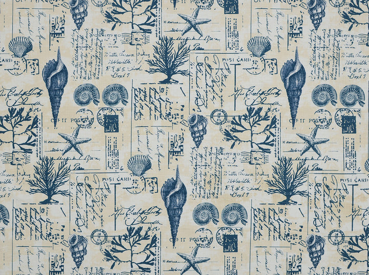 Seaside Mariner 56 by Covington Designer Fabric 100% COTTON 2WAY SLUB PAK 50000 Horizontal: 27 and Vertical: 27 54 - Swanky Fabrics -