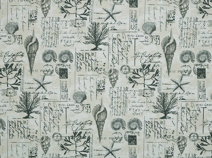 Seaside Smoke 91 by Covington Designer Fabric our website for purchase 100% Cotton 2way Slub Pakistan 50000 Horizontal: 27" and Vertical: 27" 54" - Swanky Fabrics -