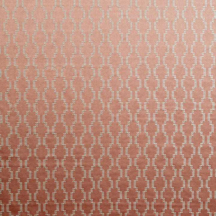 Seneca 10 Shrimp by Marcus William Designer Fabric Kai/Marcus William Nash 65% Polyester 35% Cotton Viscose Embroidery INDIA Horizontal: 2.5 and Vertical: 3.125 54.63 in - Swanky Fabrics -