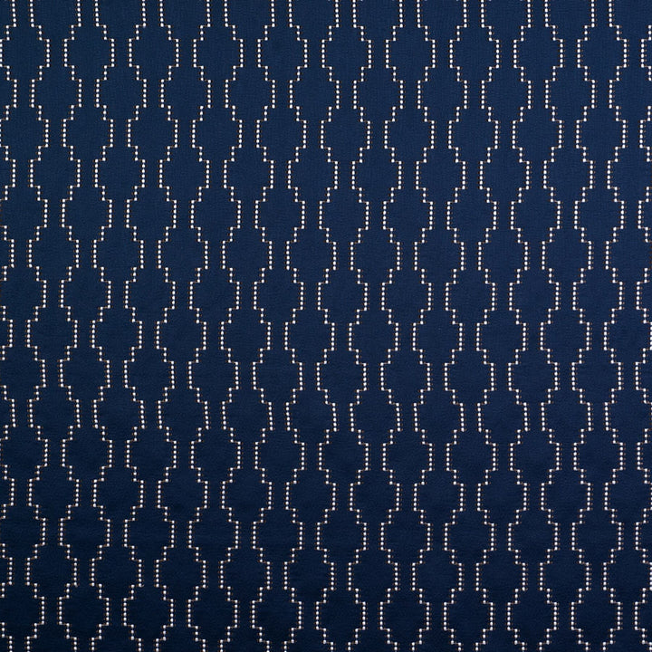 Seneca 7 Navy by Marcus William Designer Fabric KAI/MARCUS WILLIAM TANNER 65%POL 35%COT %VEMB INDIA </p><p>Repeat: 3.125 54.63 in - Swanky Fabrics -
