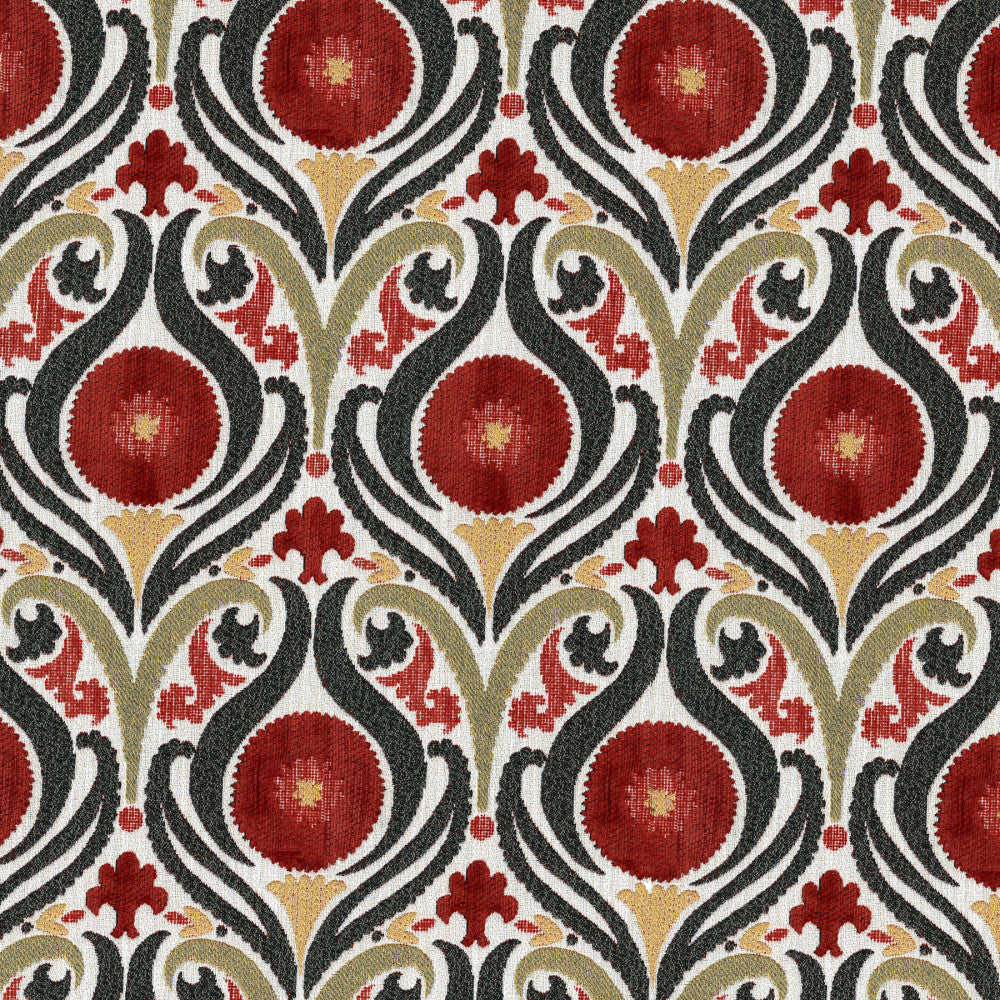 Captivate 14 Blaze by ABBEYSHEA Designer Fabric N/A 100% Polyester China </p><p>Repeat: Horizontal: and Vertical: 59" (149 cm) - Swanky Fabrics -