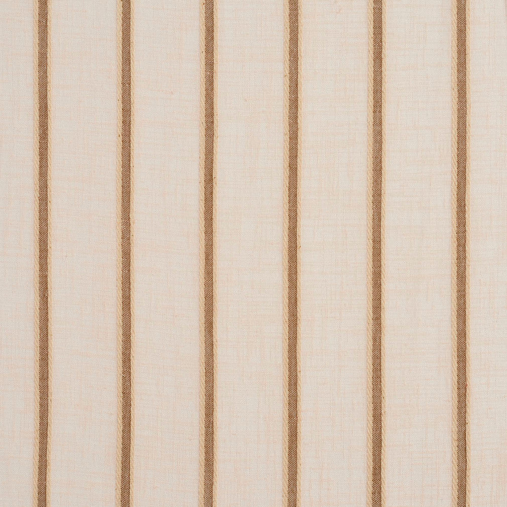 SH83 Oatmeal by Charlotte Designer Fabric Value Sheers 100% Polyester Asia Performance Grade Sheer Horizontal: 2" 110 Inches - Swanky Fabrics -