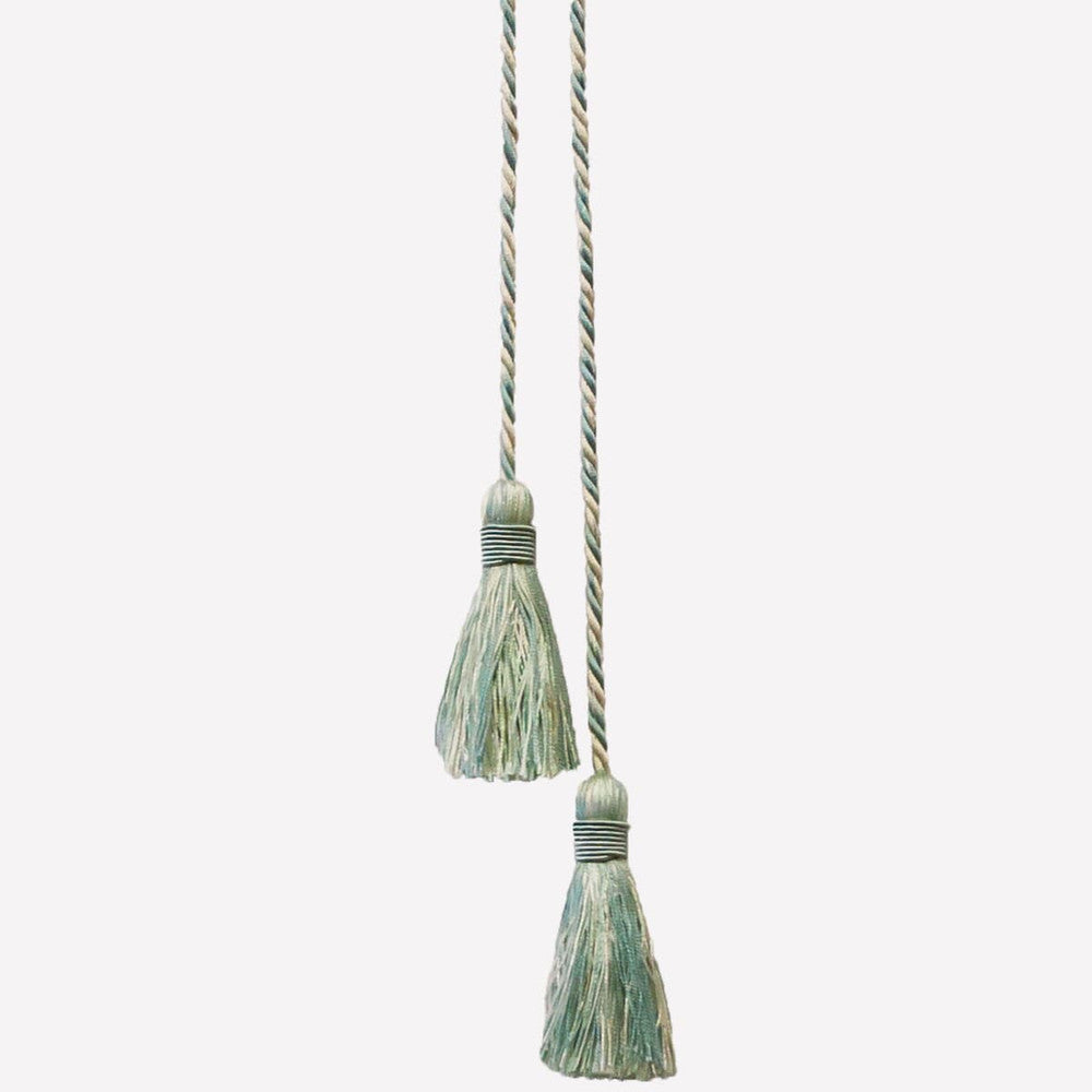 Shandell 20 Beachglass by Stout Trim Stout Trim Shandell 20 BeachglassTrim ART OF DESIGN TRIM-2 TASSEL FRINGE CHINA </p><p>Repeat: H: 0.000, V: 0.000 3 in - Fabric Carolina -