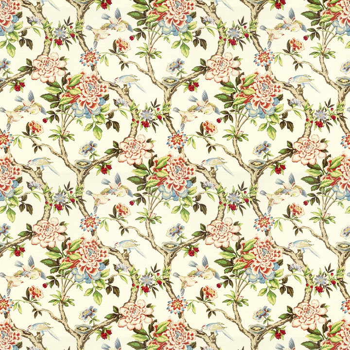 Shelton 3 Tigerlily by Stout Designer Fabric RAINBOW LIBRARY TILE/SORBET 100%COT PERU MARTINDALE WEAR TEST (20 000 CIRCULAR RUBS) CATB 117-2013 Horizontal: 13.500 and Vertical: 27.000 54 in - Swanky Fabrics -