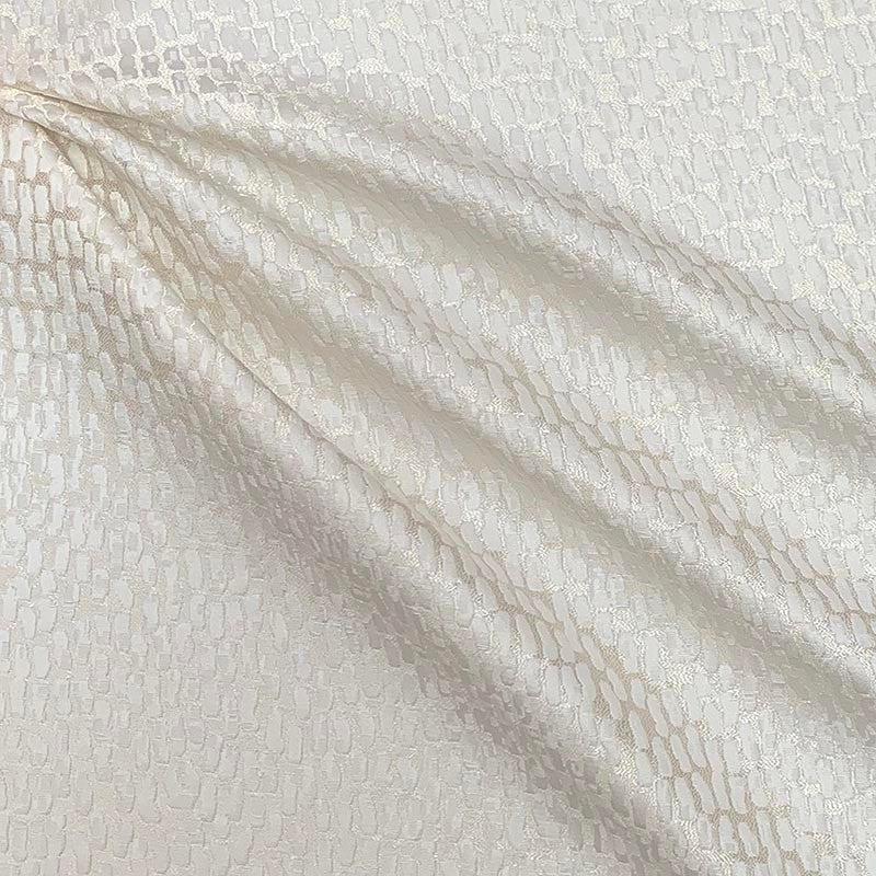 Shonda Snow by Magnolia Designer Fabric - 100% Poly India 25000 Horizontal: 0 and Vertical: 0 55" - Swanky Fabrics -