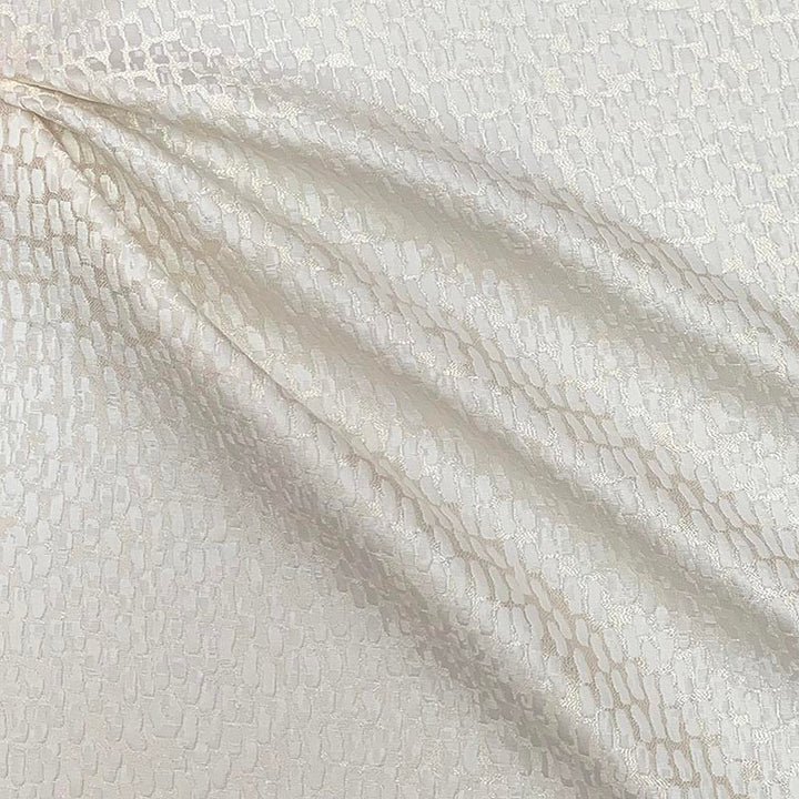 Shonda Snow by Magnolia Designer Fabric - 100% Poly India 25000 Horizontal: 0 and Vertical: 0 55" - Swanky Fabrics -
