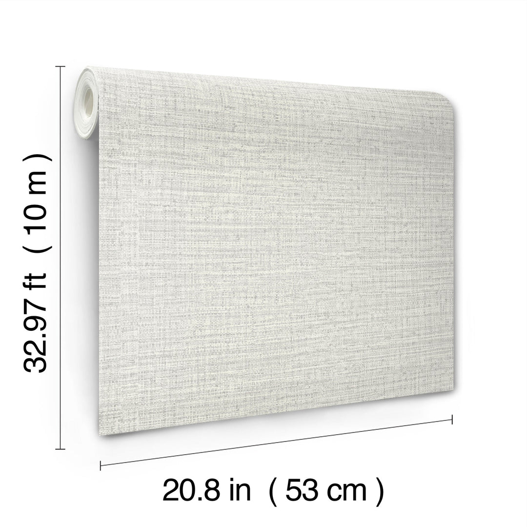 Scotland Tweed Ivory Wallpaper by York Wallcoverings Designer