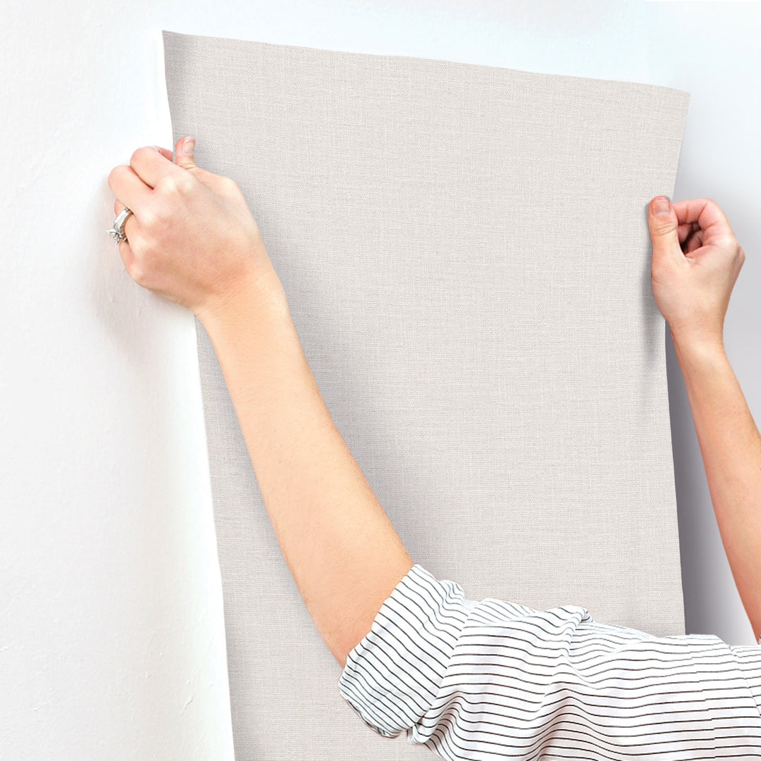 Loom White Wallpaper by York Wallcoverings Designer